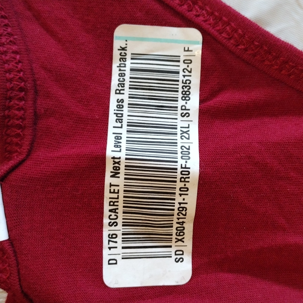 Next Level Scarlet Razorback Tank Top BNWT - Picture 9 of 9